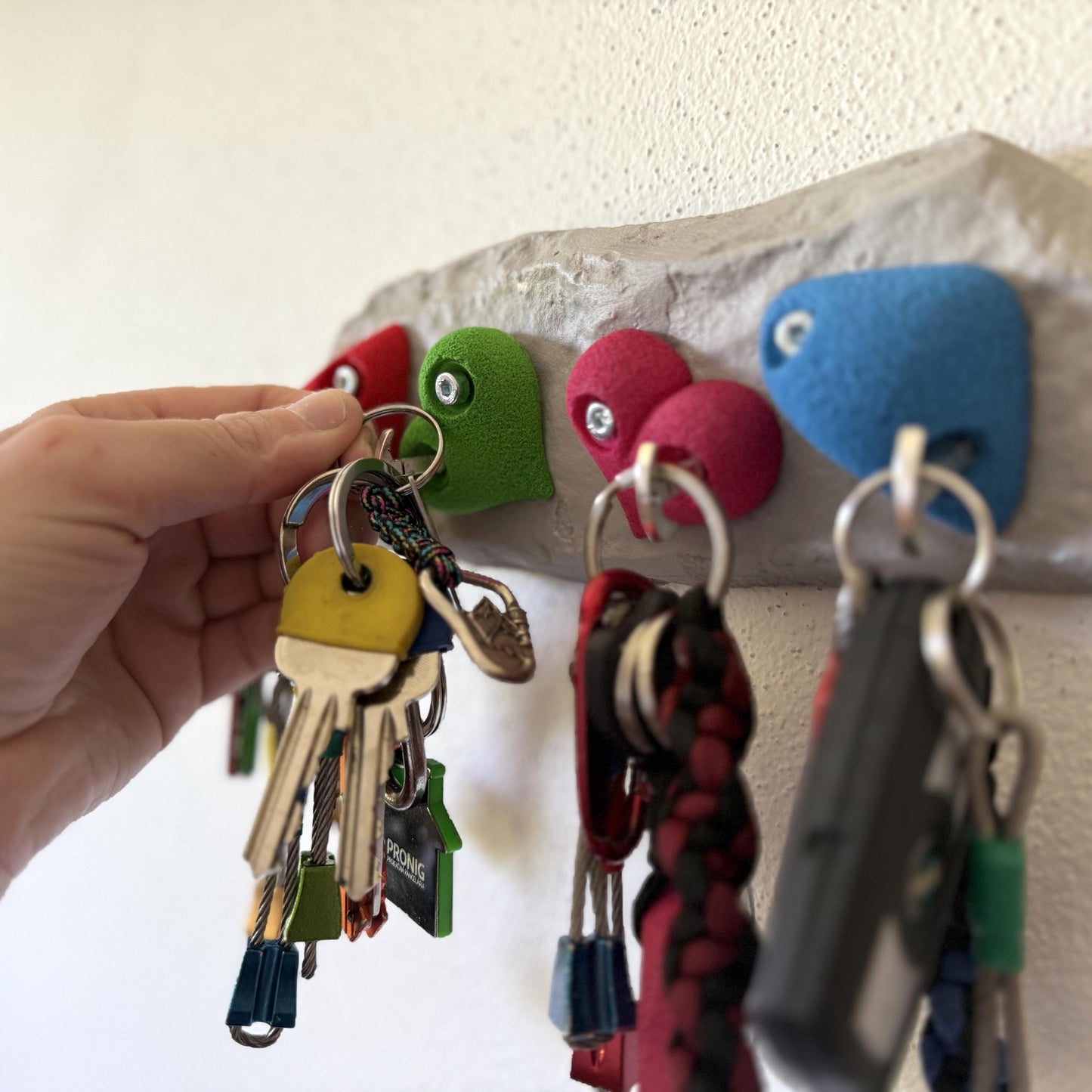 Climbing Holds Keyholder, Gift for Climbing Lover