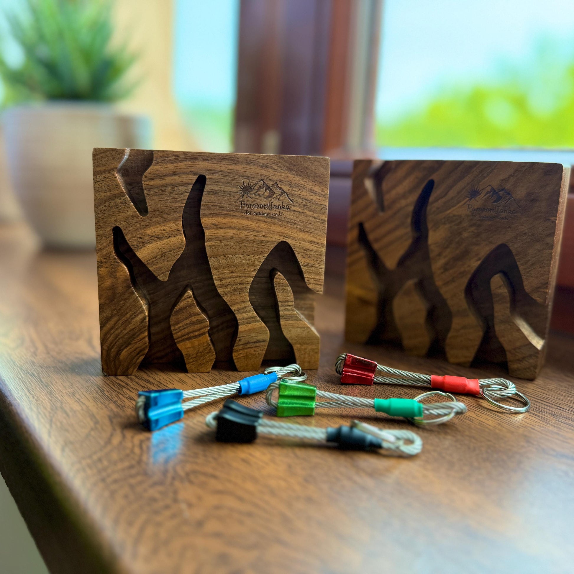 Walnut Wood Climbing Key Holder for Climbers Gift