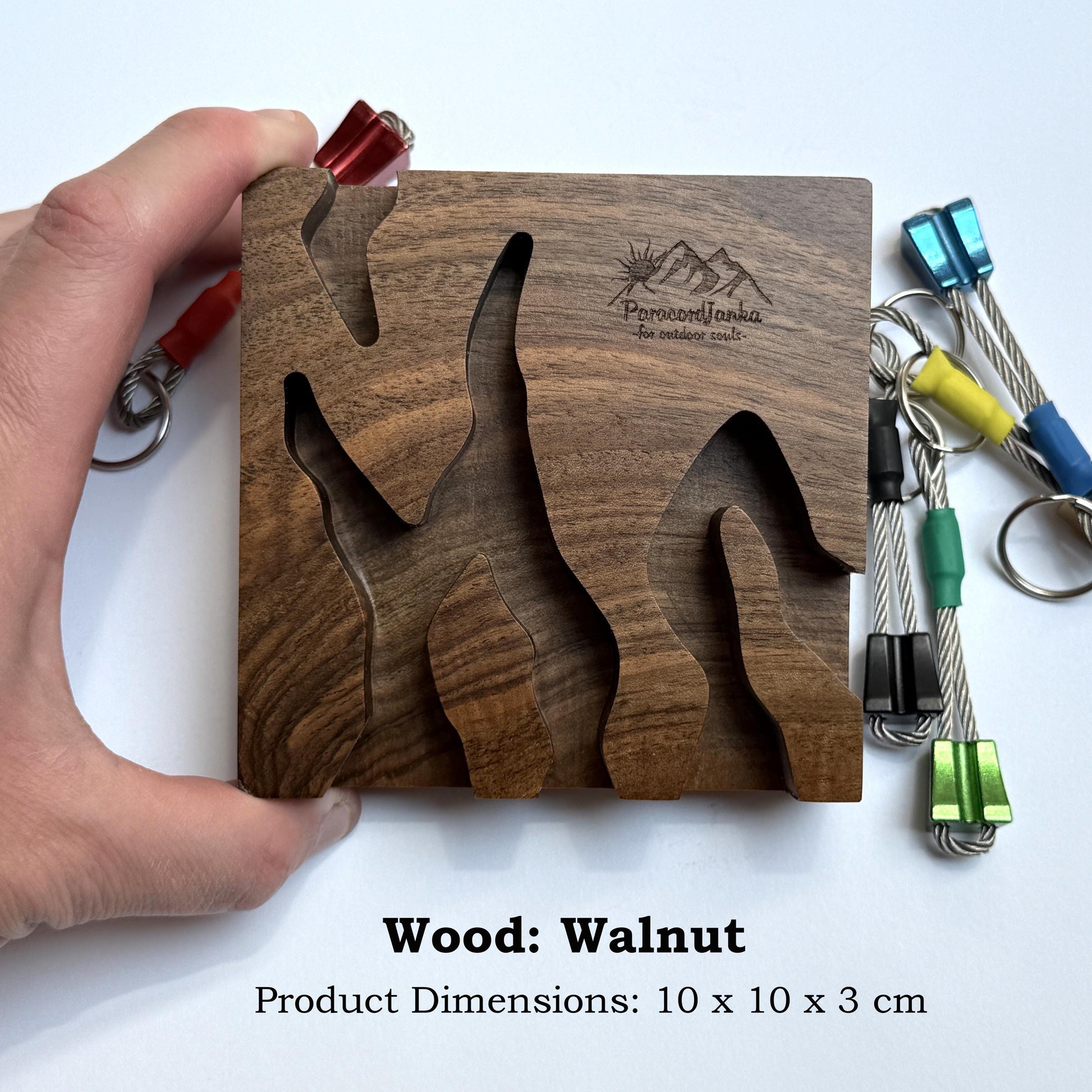Walnut Wood Climbing Key Holder for Climbers Gift