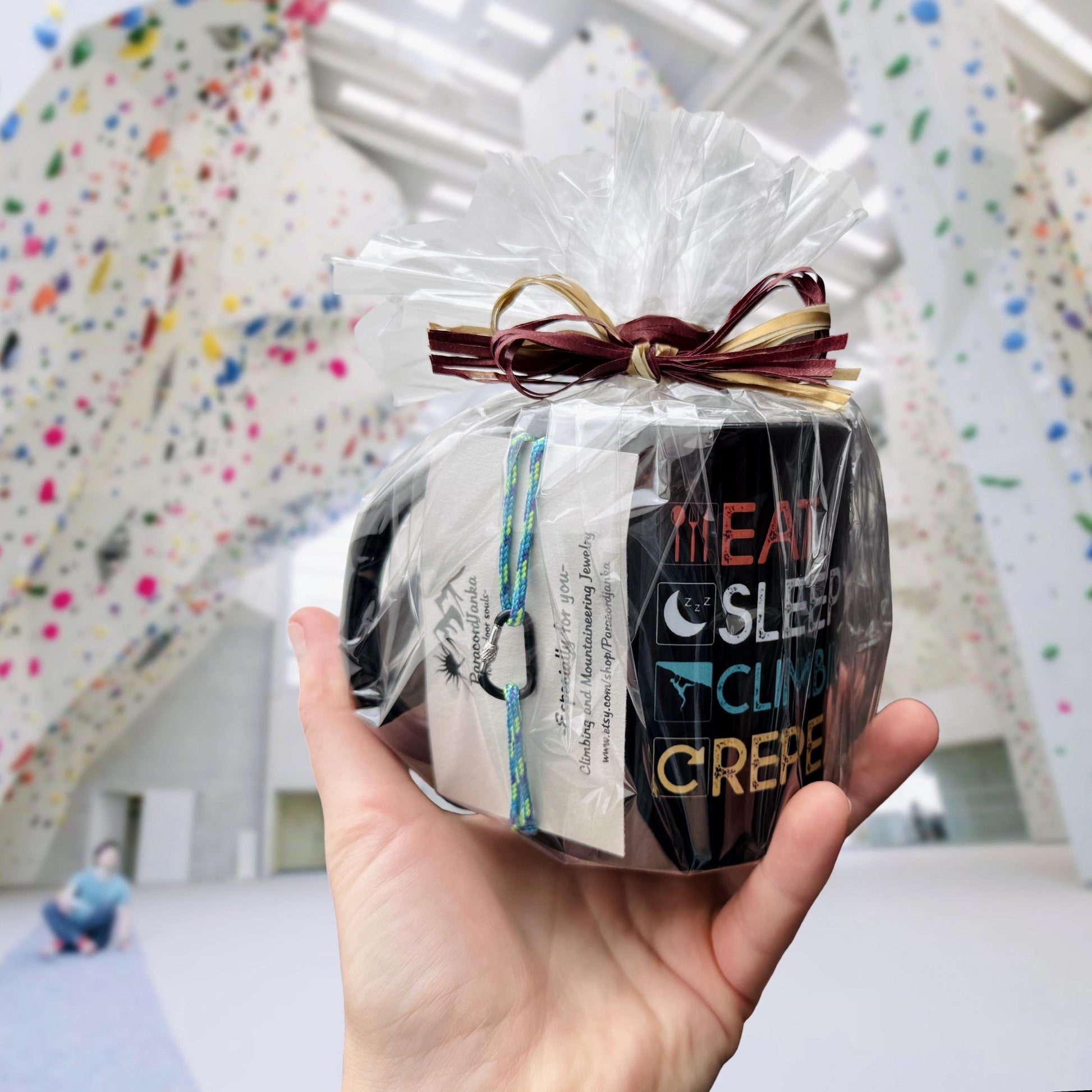Climbing Mug and Bracelet Gift for Hiker and Climber