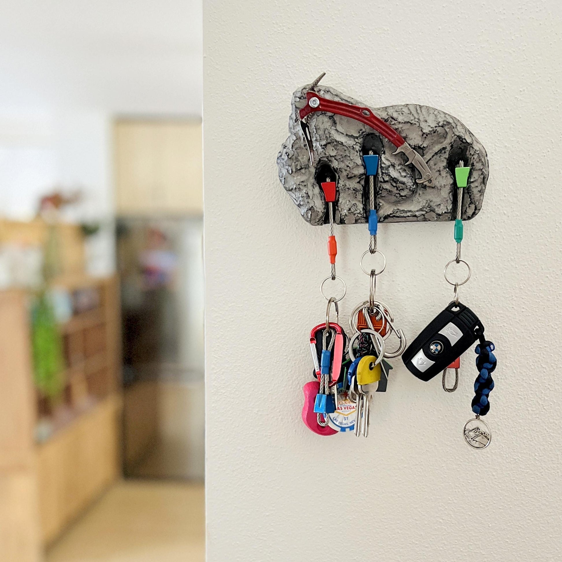 Ice Axe Climbing Keyholder - 3 keys version