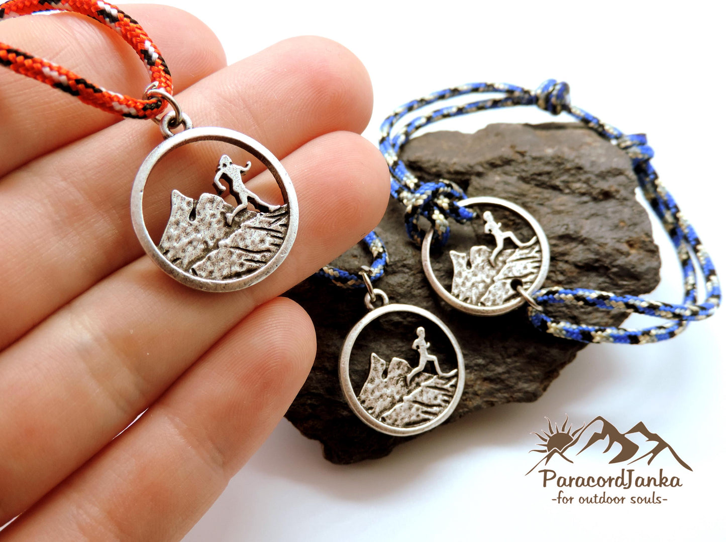 Running Necklace and Bracelet, Running Jewelry, Gift for Runner