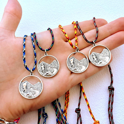 Hiking Mountain Necklace Gift