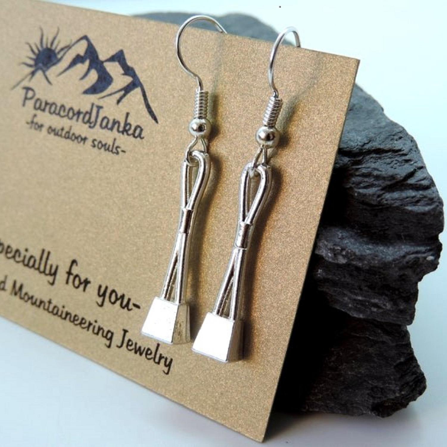 Climbing Nuts Earrings, Climbing Jewerly, Gift for Climber