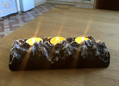 Mountain Range Candle Decor Holder Hiking Gift