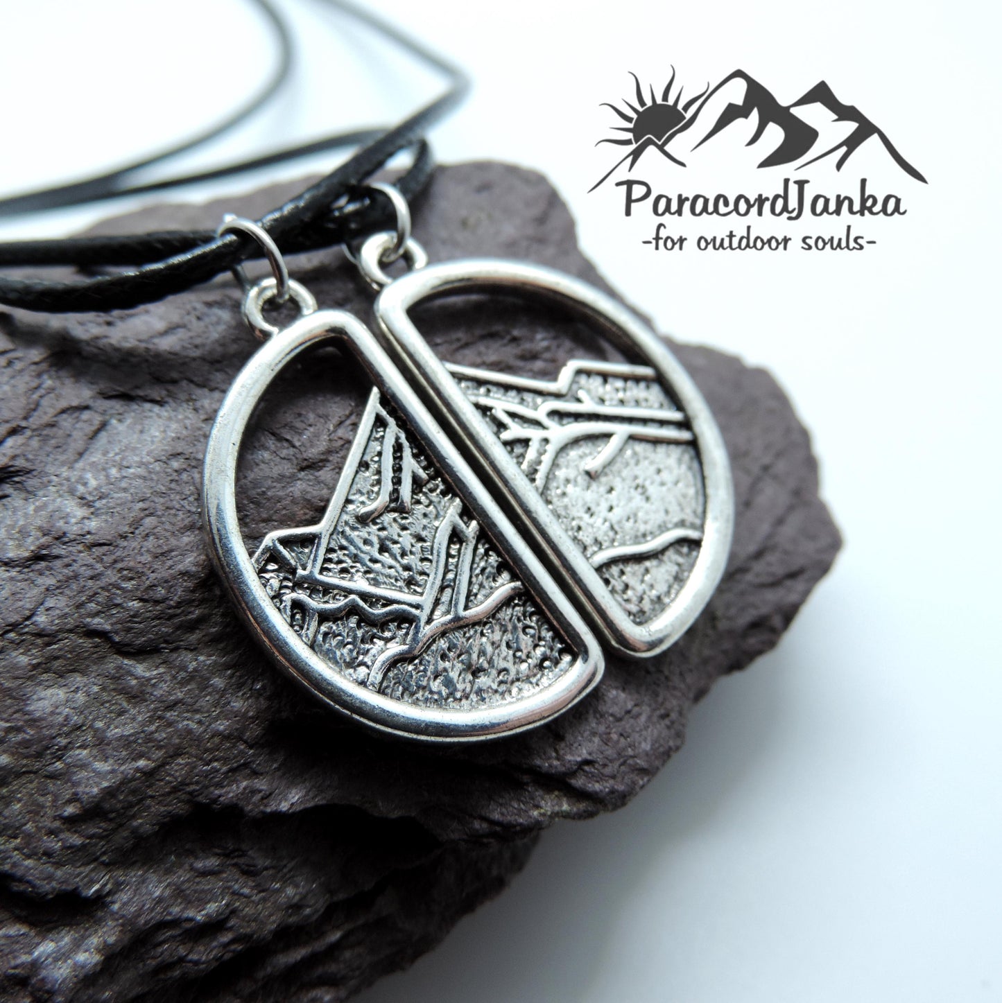 Couple Mountain Necklaces, Climbing Jewelry, Gift for Mountain Lover