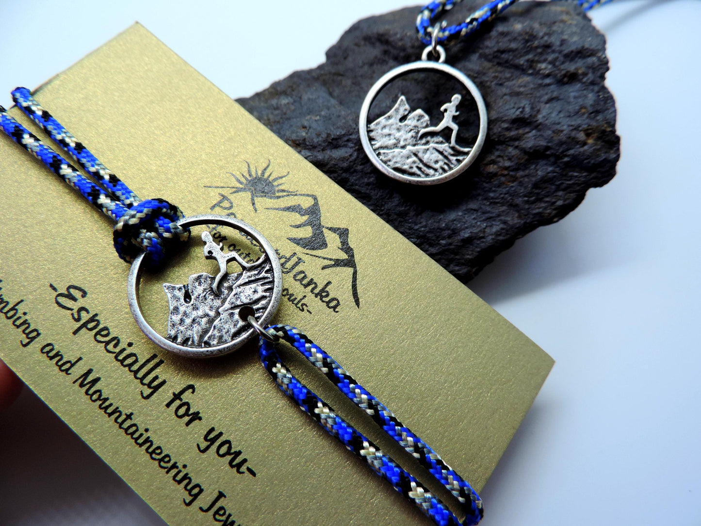 Running Necklace and Bracelet, Running Jewelry, Gift for Runner