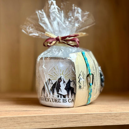Mountain Camping Enamel Mug Gift with Bracelet
