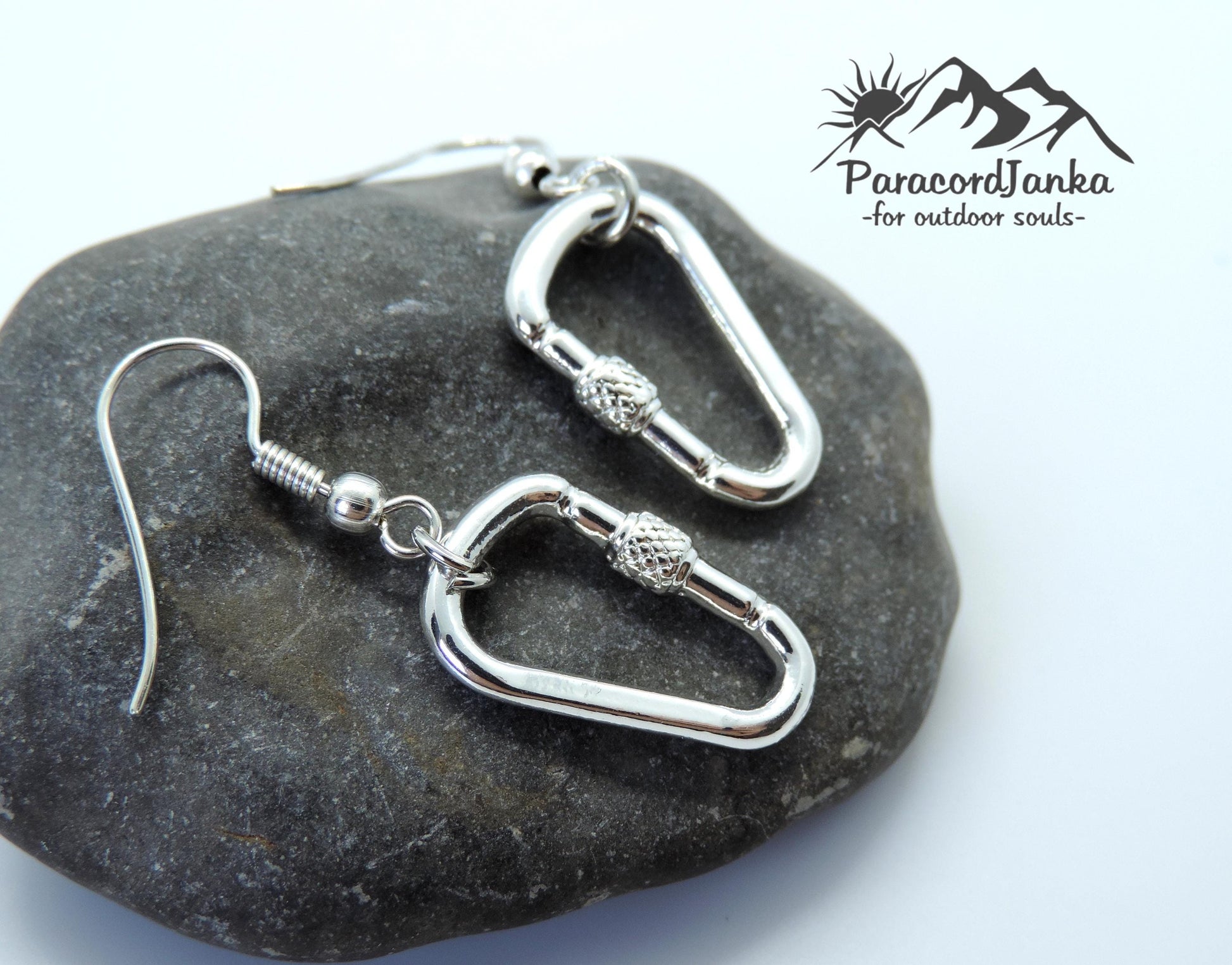 Climbing Carabiner Earrings Gift