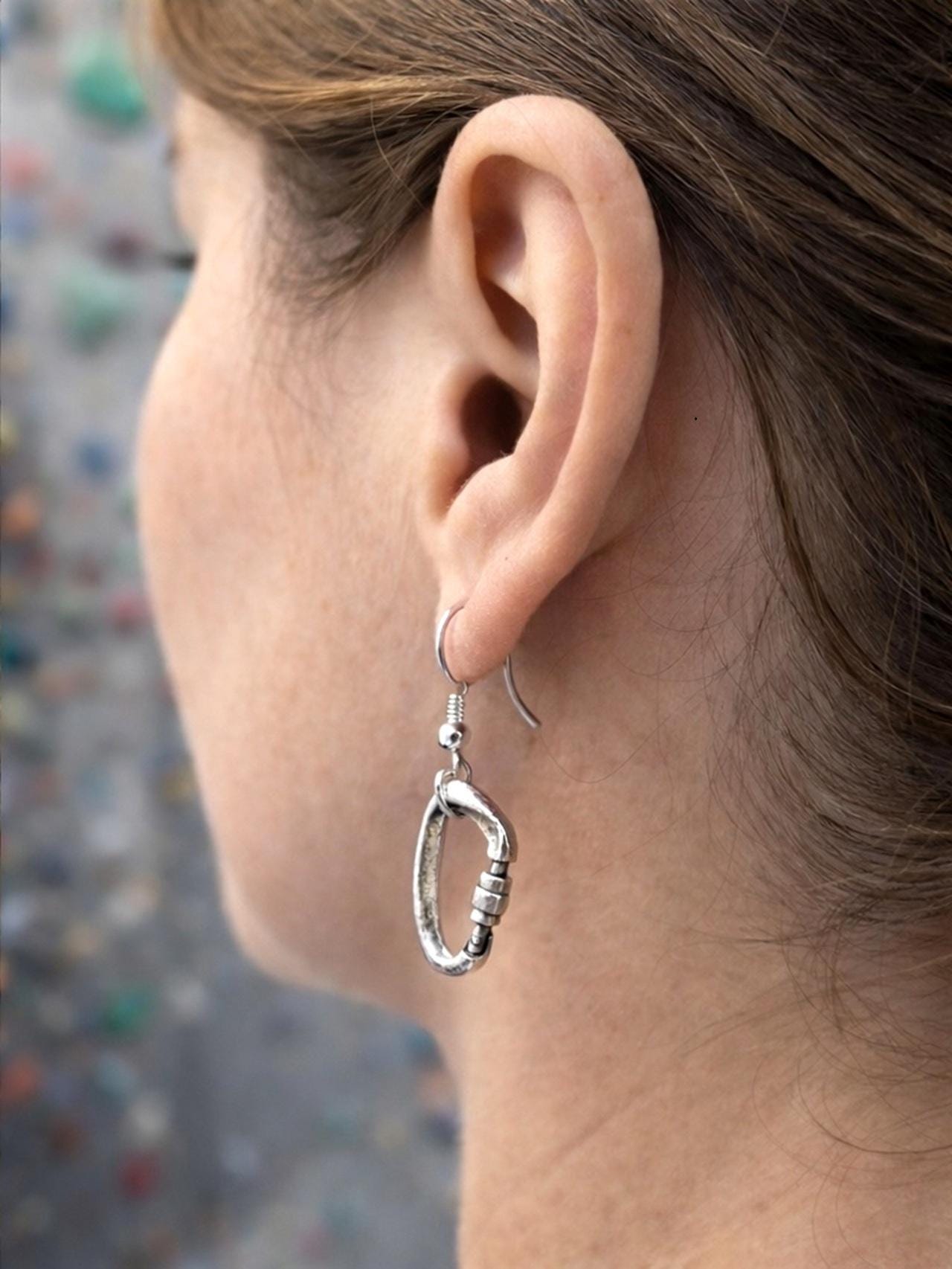 Climbing Carabiner Earrings Gift