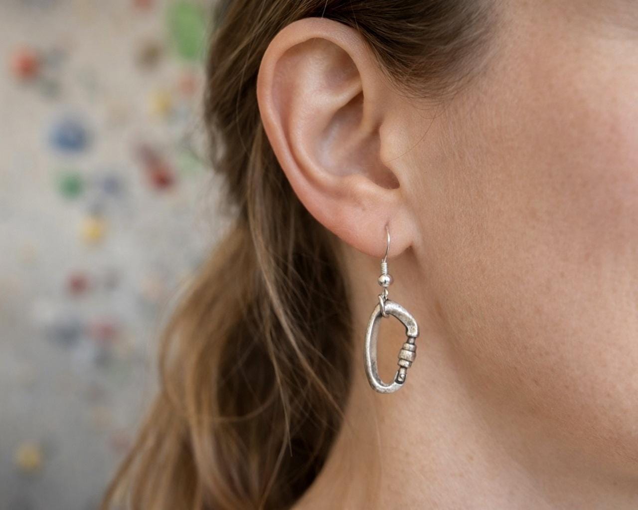 Climbing Carabiner Earrings Gift