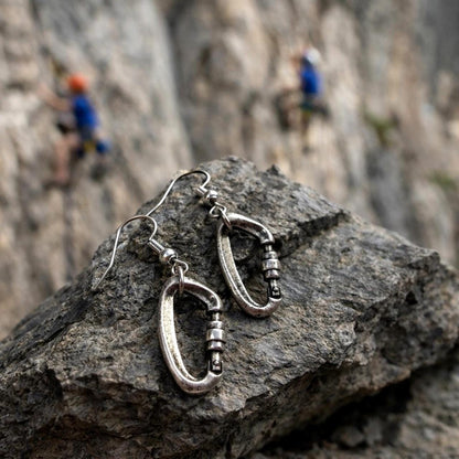 Climbing Carabiner Earrings Gift