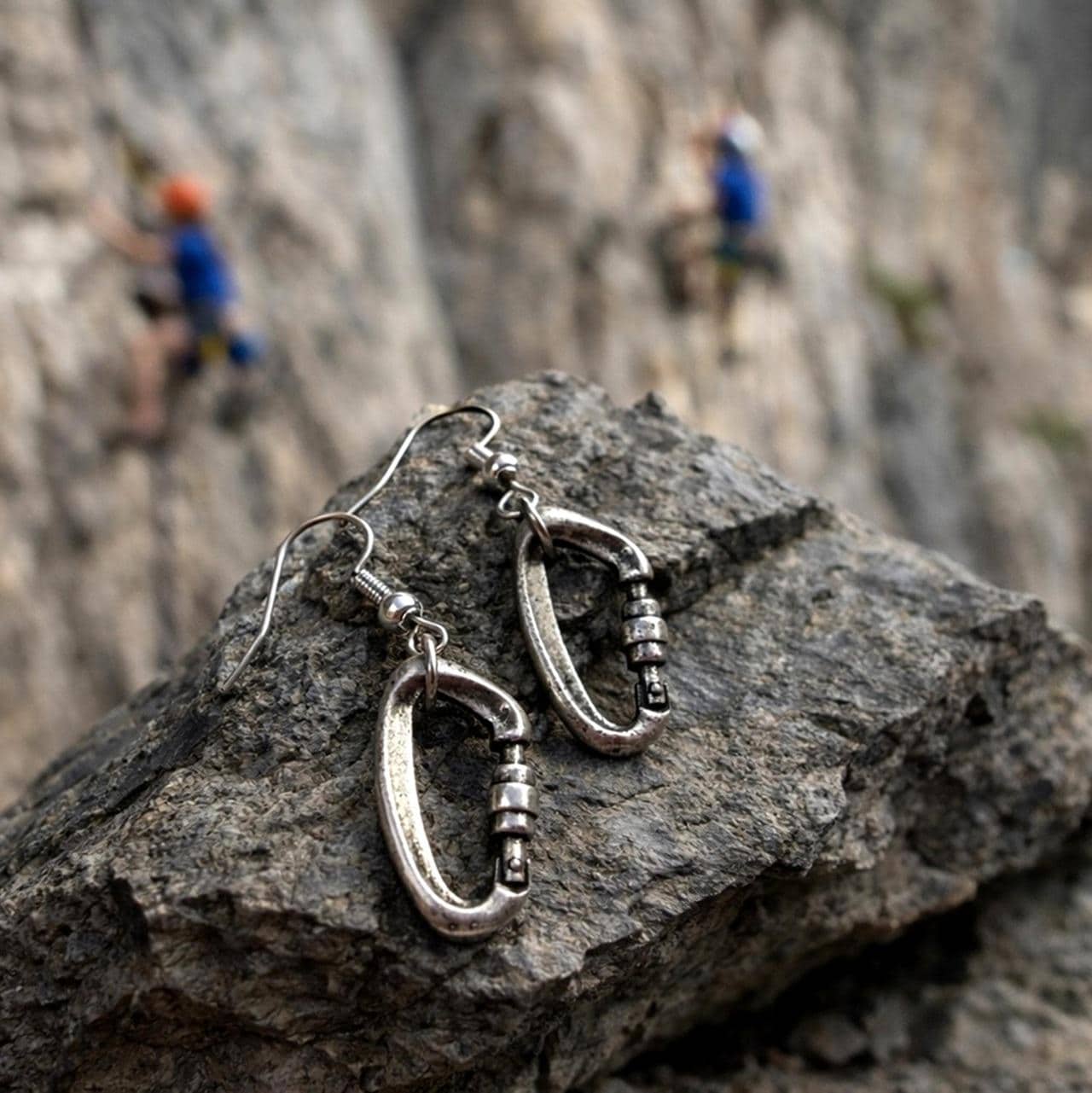 Climbing Carabiner Earrings Gift