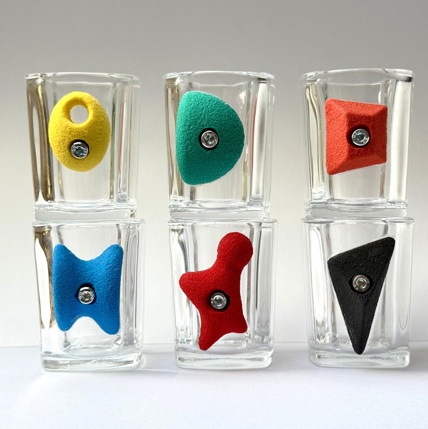 Climbing Shot Glasses with Mini Holds | Rock Climbing Gift