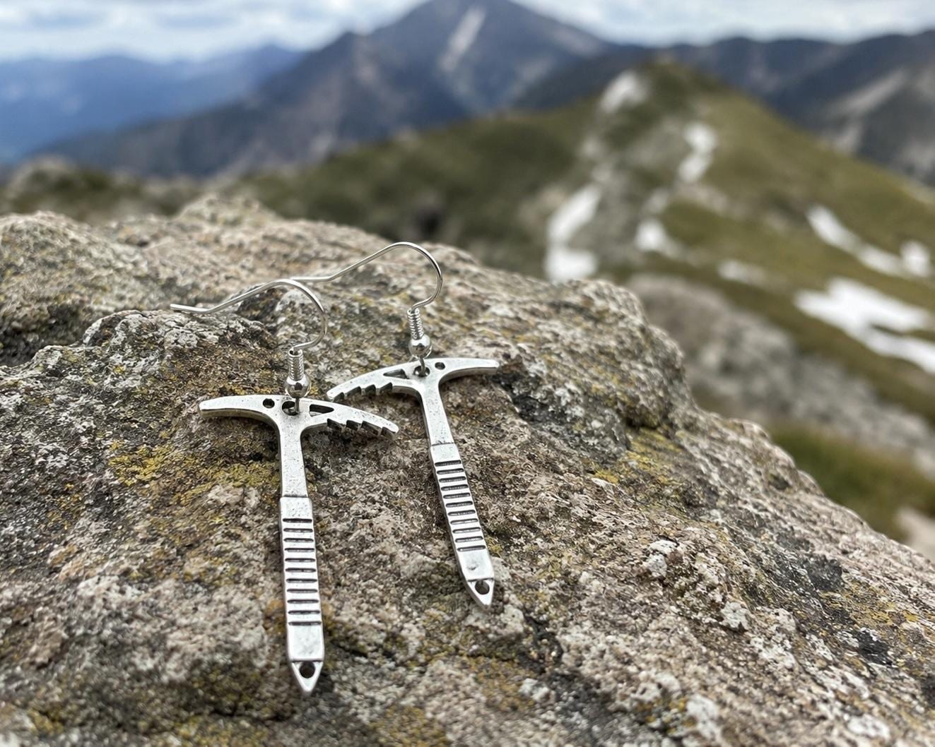 Ice Axe Earrings Climbing Gift