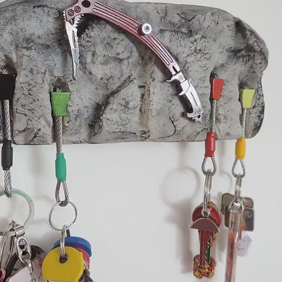 Climbing, Ice Axe Keyholder for Climbers - 5 keys version