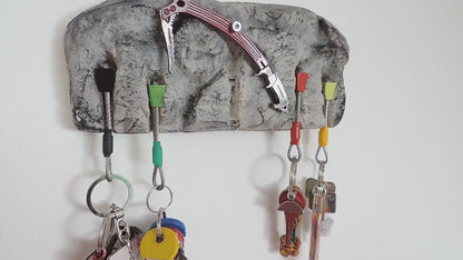 Climbing, Ice Axe Keyholder for Climbers - 5 keys version