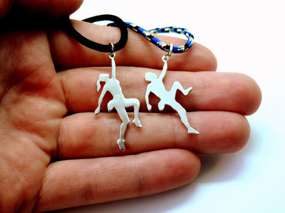 Climbing Necklace, Climbing Jewelry, Gift for Climber