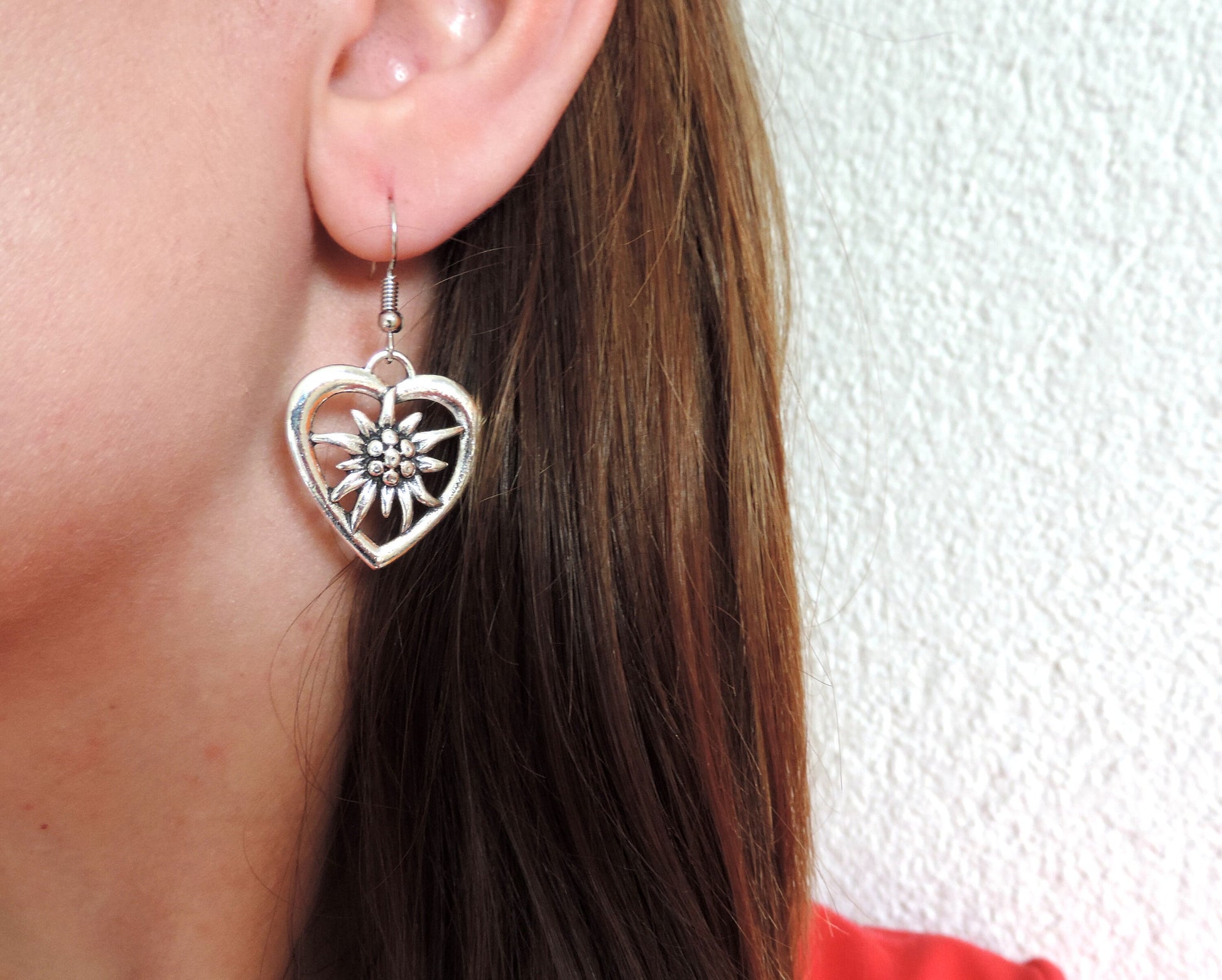 Edelweiss Mountain Flower Earrings