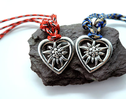 Edelweiss Mountain Necklace, Gift for Mountain Lovers