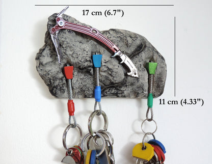 Ice Axe Keyholder for Climbers - 3 keys version