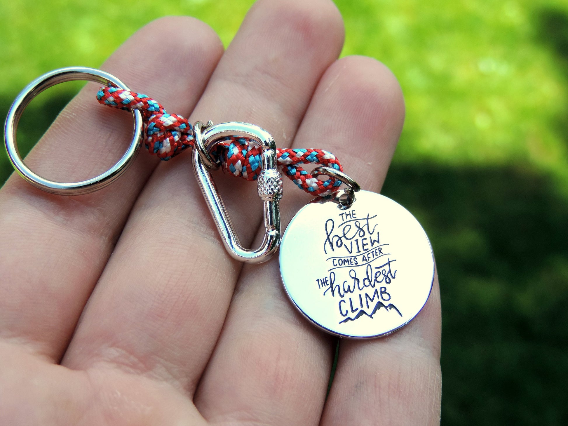 Climbing Keychain, Gift for Mountain Lovers, Climbing Jewelry