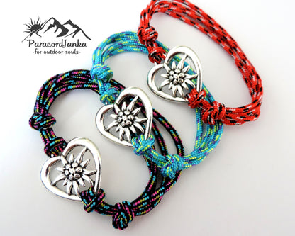 Edelweiss Mountain Bracelet, Gift for Mountain Lovers