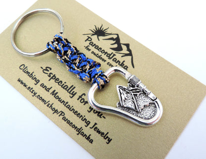 Climbing Mountain Keychain, Climbing Gift