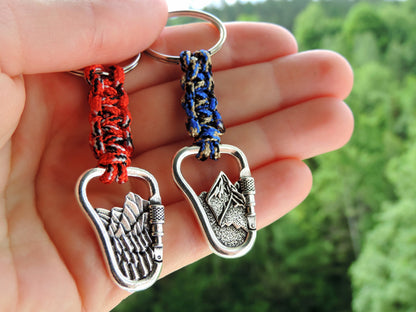 Climbing Mountain Keychain, Climbing Gift