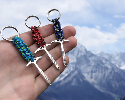 Ice Axe Keychain, Climbing Jewelry