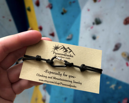 Climbing Bracelet Jewelry, Gift for Climbers and Mountain Lovers