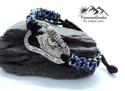 Climbing Carabiner Mountain Bracelet