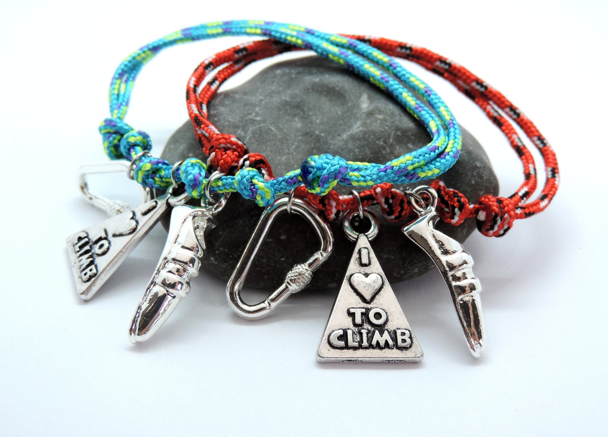 Climbing Shoe Carabiner Bracelet, Climbing Jewelry