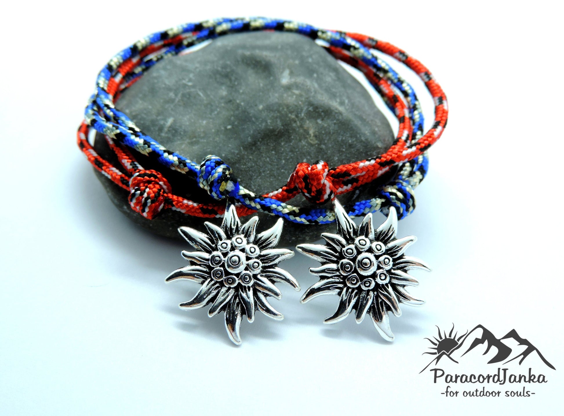 Edelweiss Mountain Bracelet, Gift for Mountain Lovers