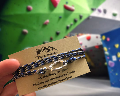 Long Climbing Bracelet, Gift for Climbers, Climbing Jewelry