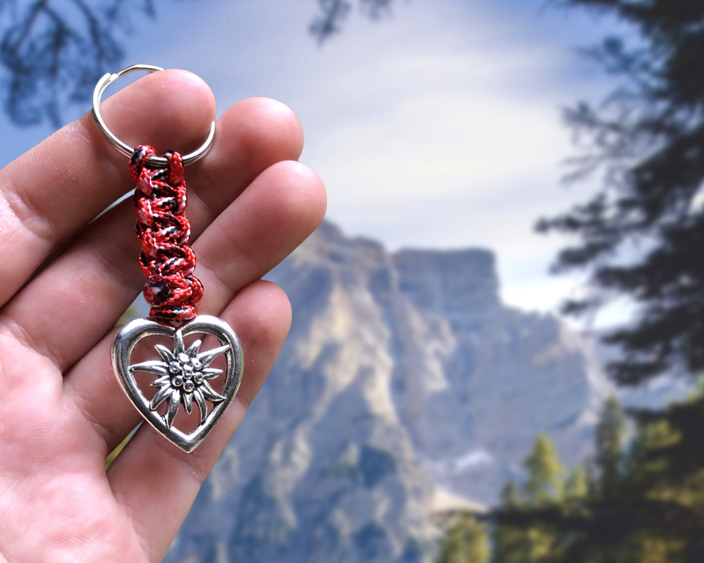 Edelweiss Mountain Keychain