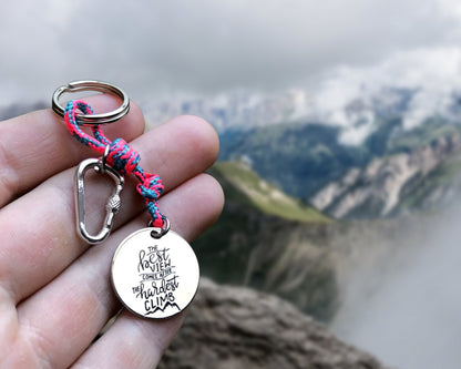 Climbing Keychain, Gift for Mountain Lovers, Climbing Jewelry