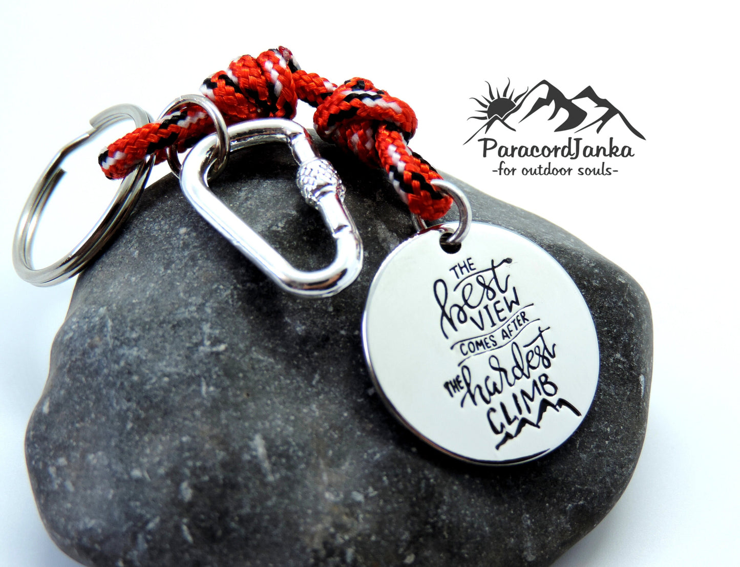 Climbing Keychain, Gift for Mountain Lovers, Climbing Jewelry