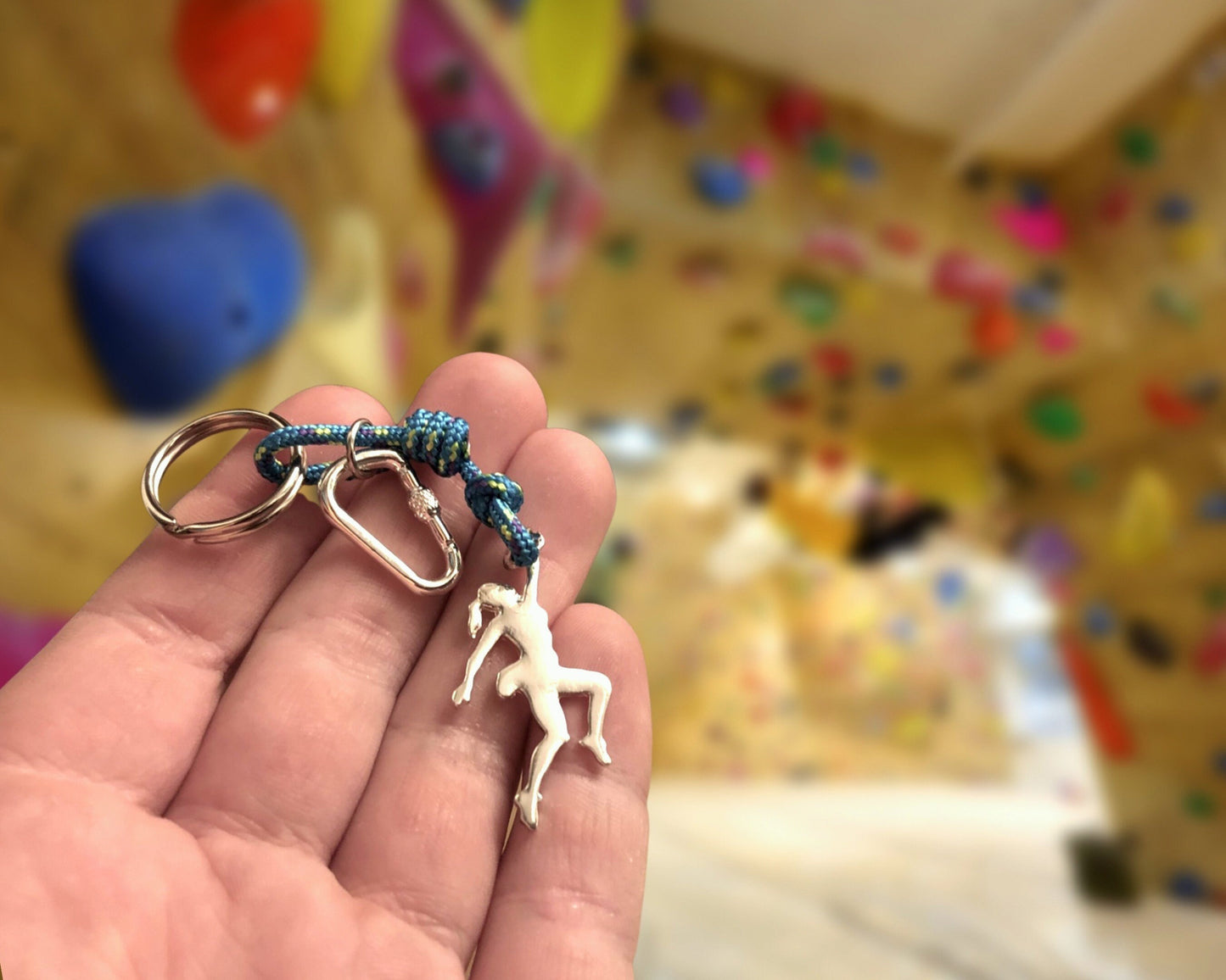 Climbing Keychain, Gift for Climbing Lovers, Climbing Carabiner