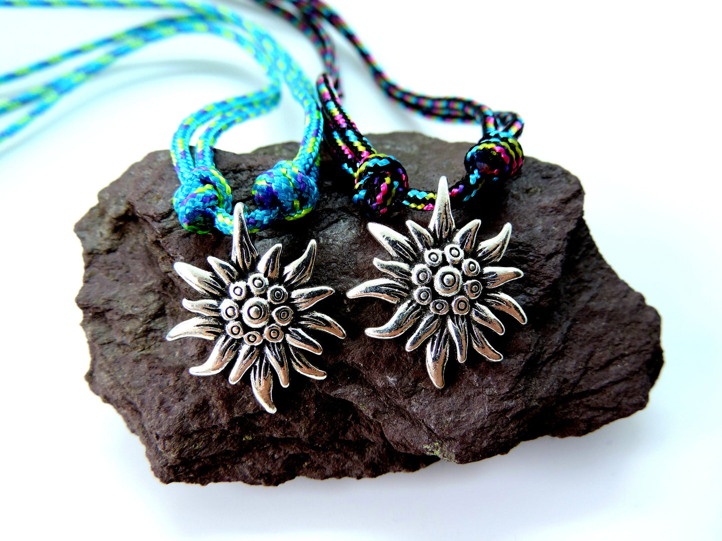 Edelweiss Mountain Necklace, Gift for Mountain Lovers