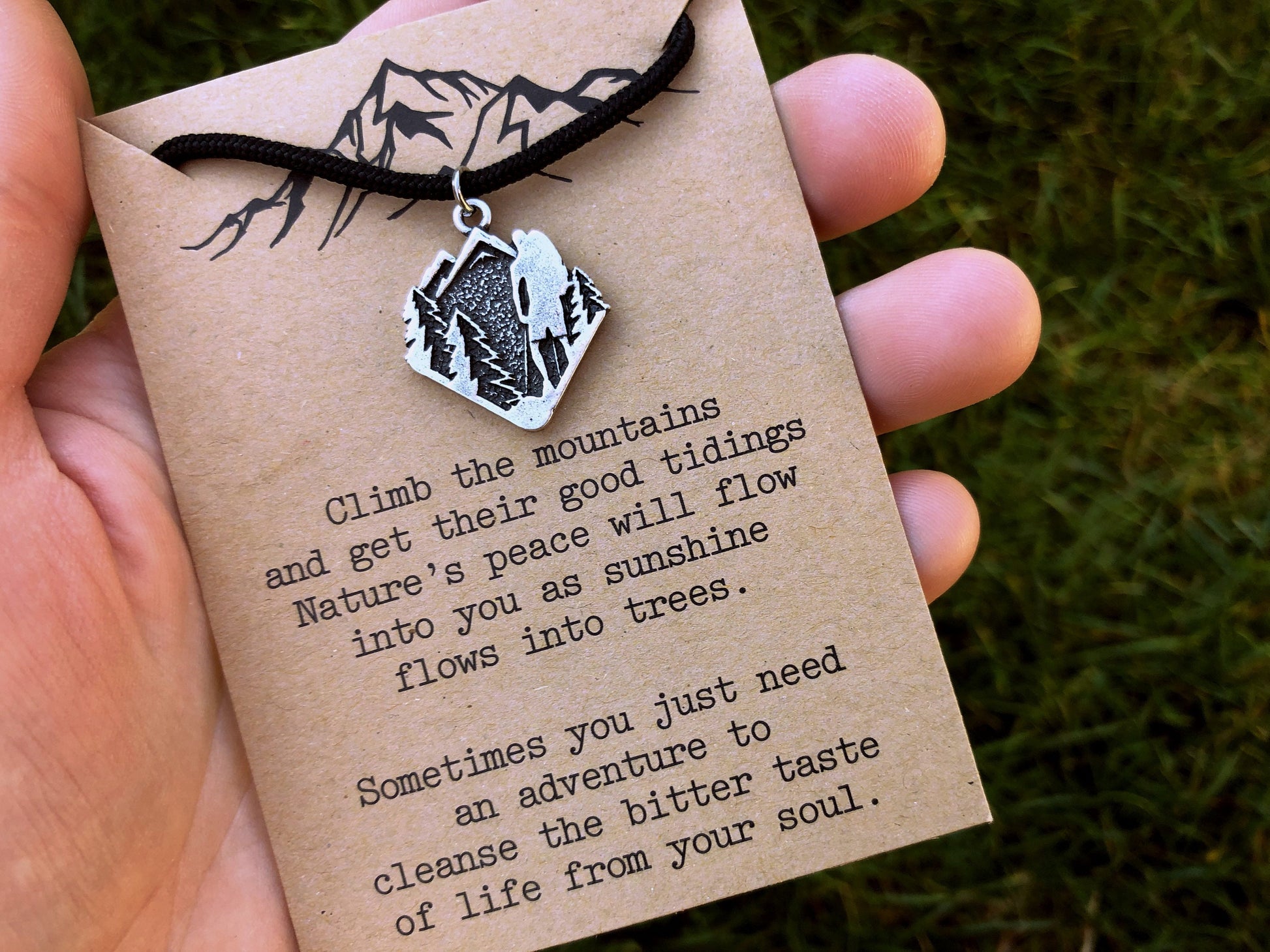 Hiking Mountain Necklace