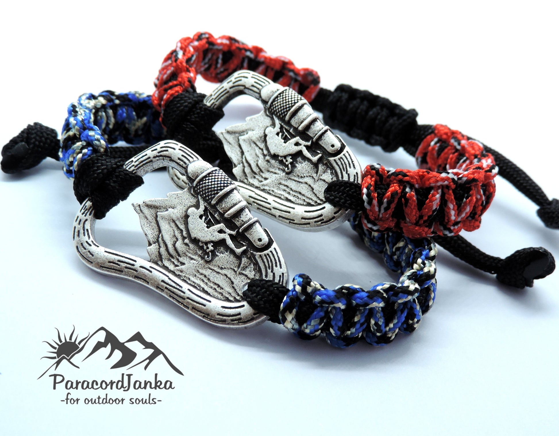 Climbing Carabiner Mountain Bracelet