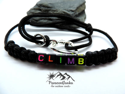 Climbing Bracelet, Gift for Climber, Climbing Jewelry