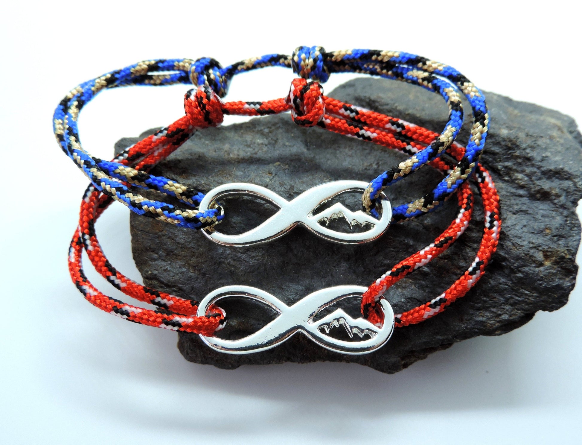 Infinity Mountain Bracelet, Gift for Mountain Lovers