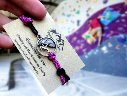 Climbing Girl Bracelet, Gift for Climbing Lover, Climbing Jewelry