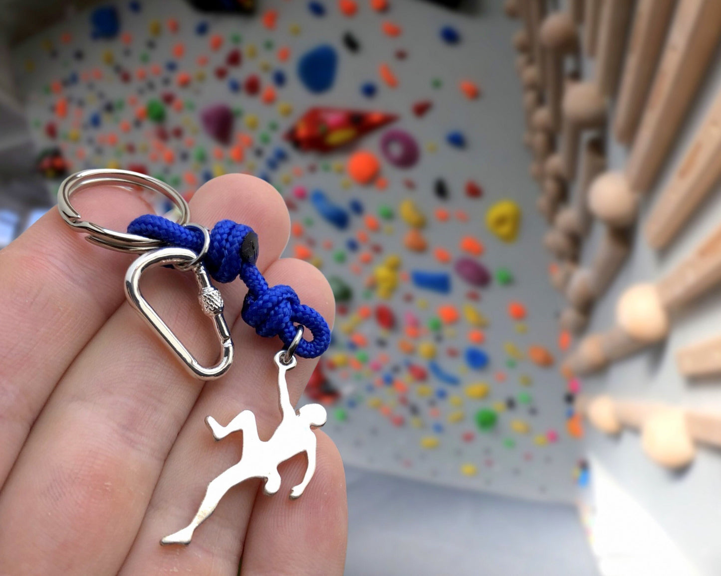 Climbing Keychain, Gift for Climbing Lovers, Climbing Carabiner