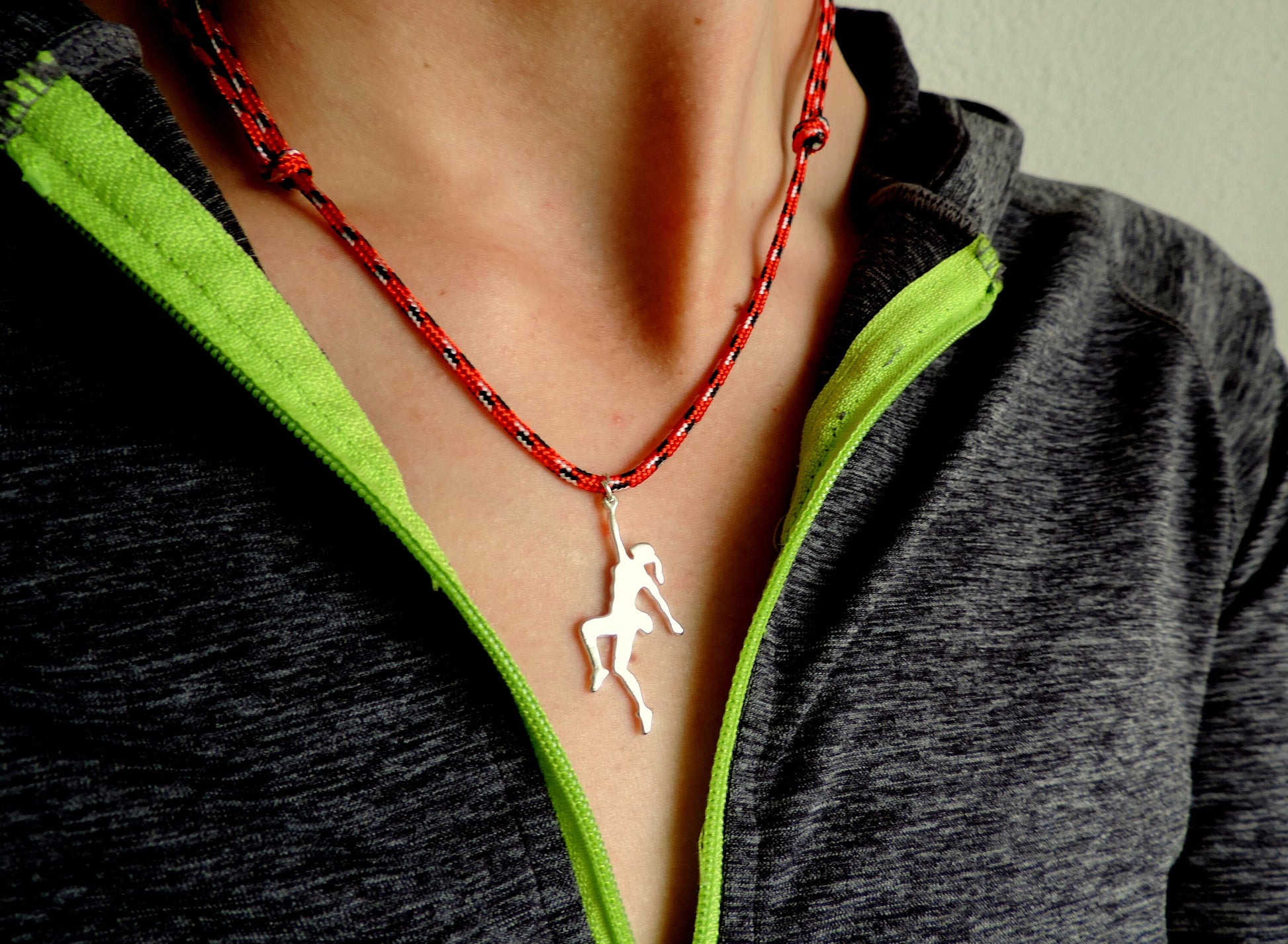 Climbing Necklace, Climbing Jewelry, Gift for Climber