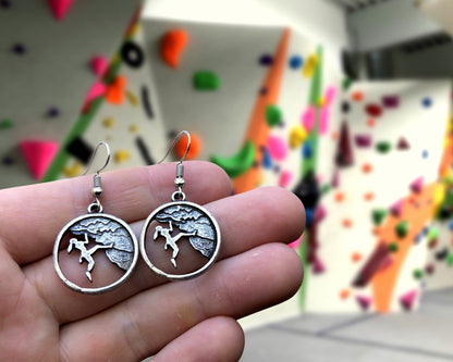 Climbing Girl Earrings Jewerly Gift Climber