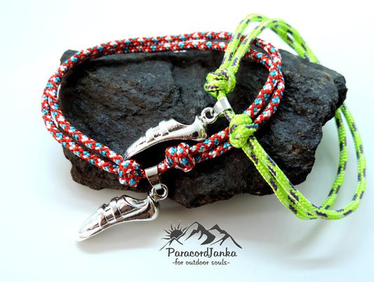 Climbing Shoe Bracelet, Gift for Climber, Climbing Jewelry