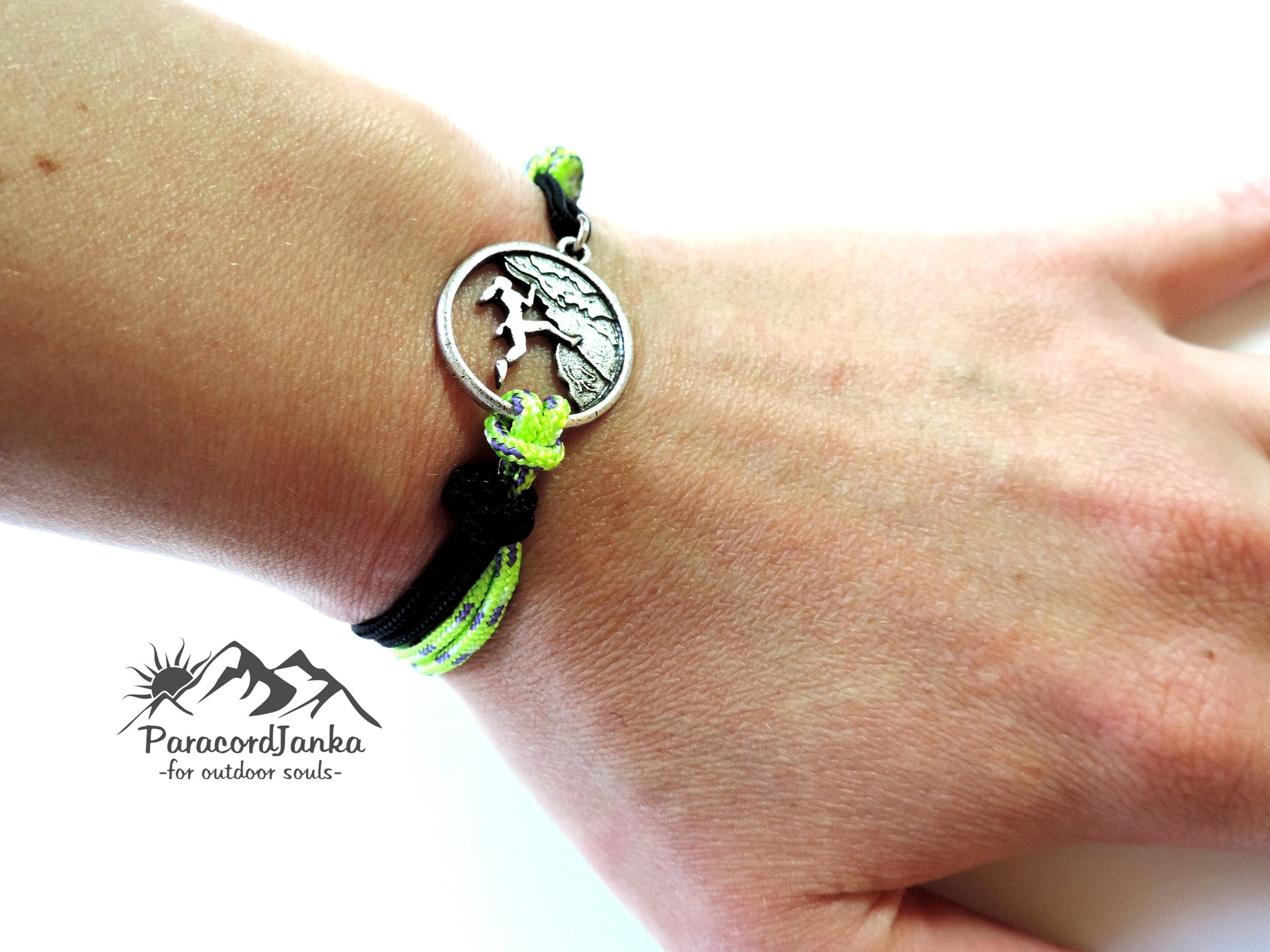 Climbing Girl Bracelet, Gift for Climbing Lover, Climbing Jewelry